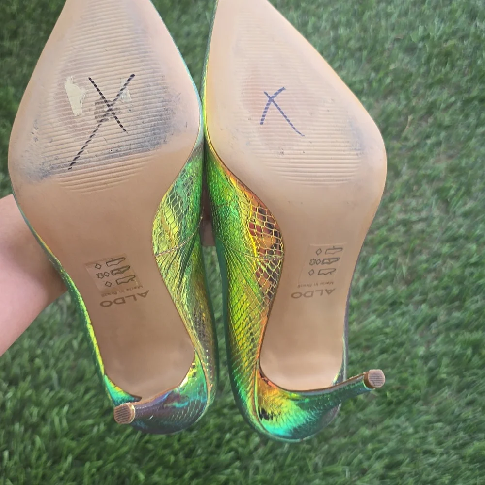 Aldo Iridescent Heels Size 8.5 - Picture 8 of 9